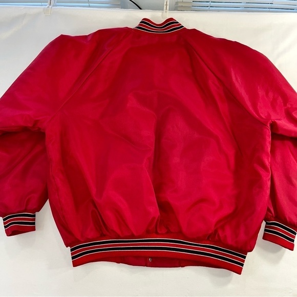 Vtg Harley Davidson Owners Group Red Bomber Nylon Jacket Made In USA Sz XXL - Picture 4 of 11